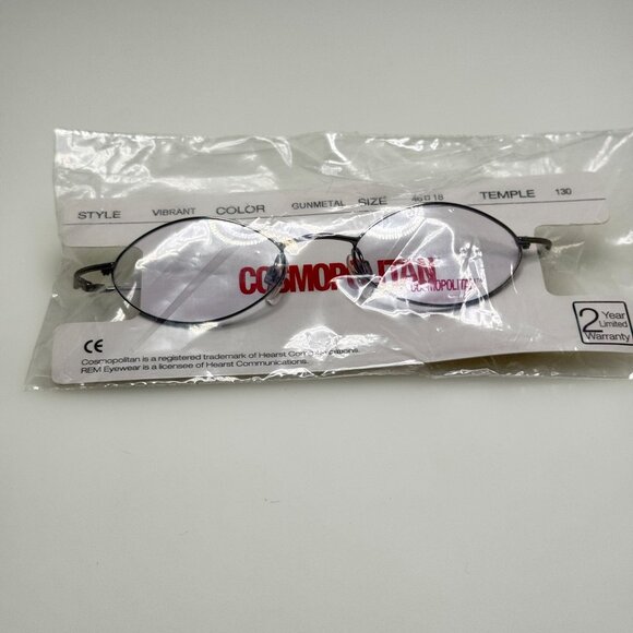 Cosmopolitan Vibrant Gunmetal Eyeglasses Eye Glasses Frames 46-18-130 main image 2